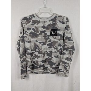 True Religion Camouflage Long Sleeve T-Shirt Youth Size XL